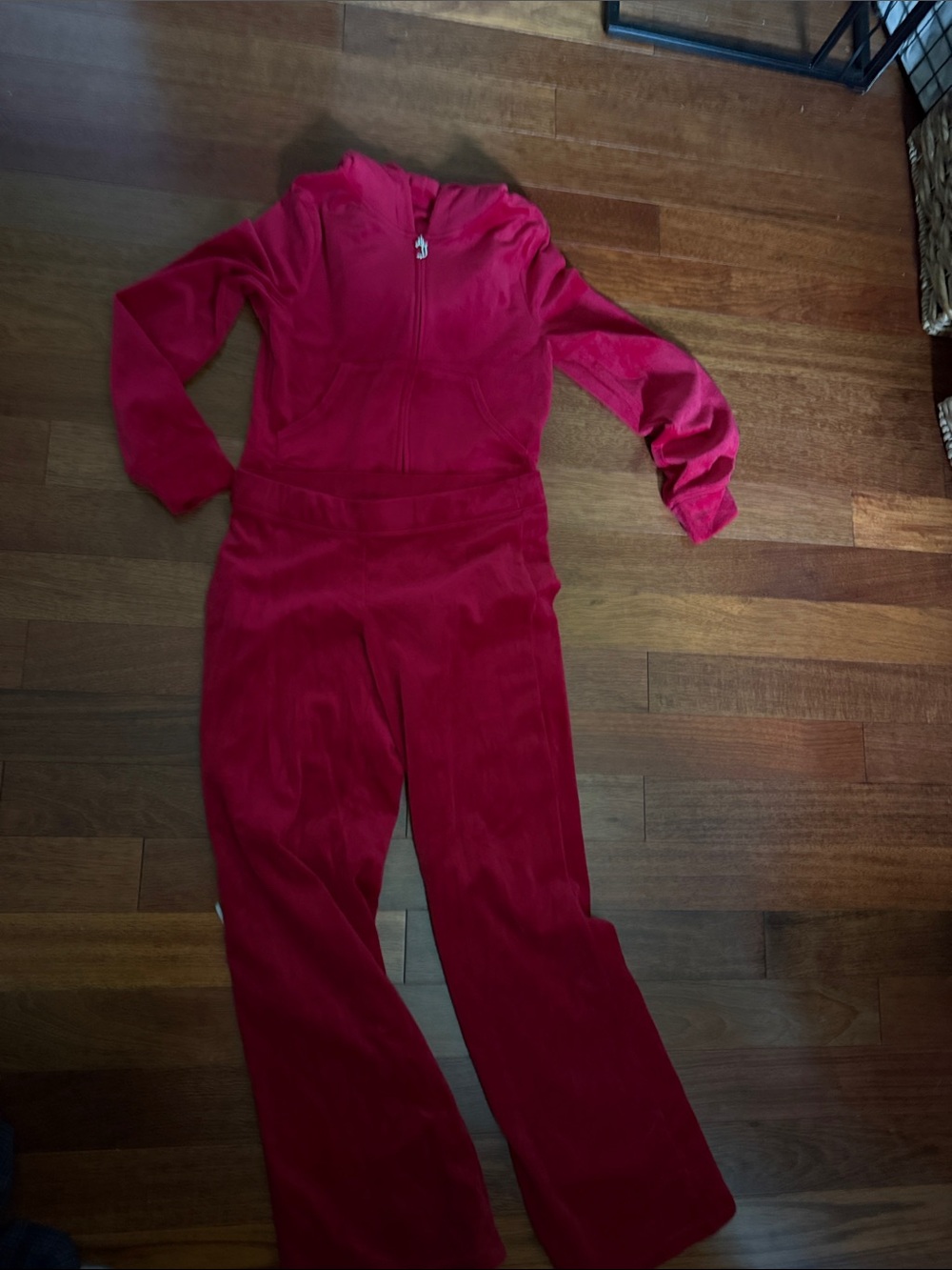Juicy Couture Hot Pink Velour Jumpsuit Romper TrackSuit